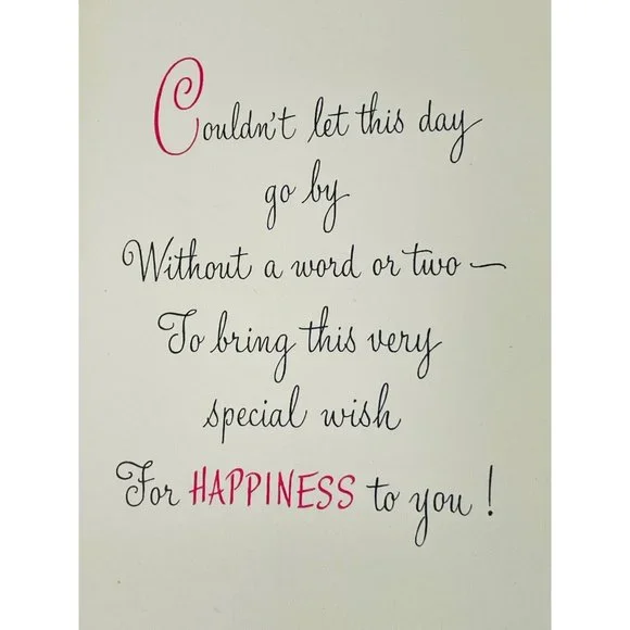 Vintage Greeting Card Hello And Best Wishes Amalgamated Lithographers W Glitter - Picture 4 of 10